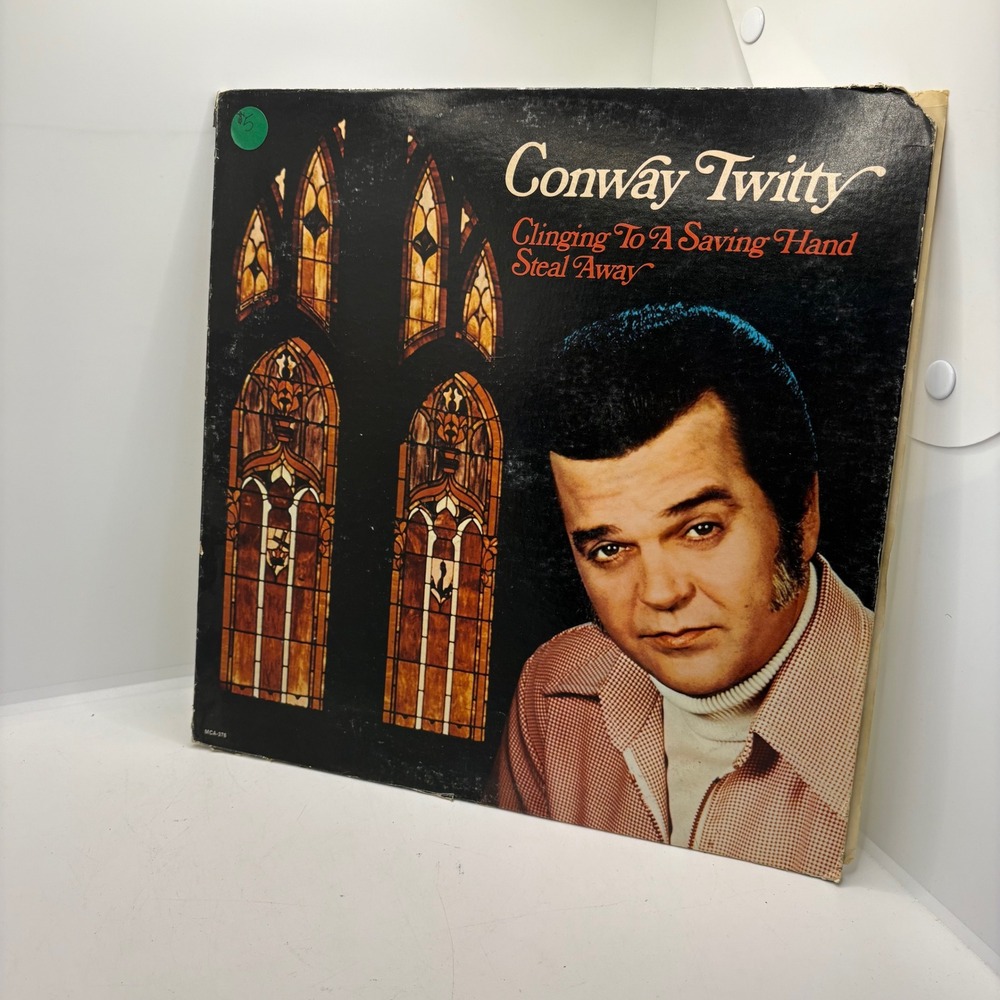 Conway Twitty Clinging To A Saving Hand Steal Away Vinyl Record LP MCA‎ 376